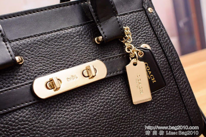 COACH蔻馳 代購正品 34816原單 全頭層牛皮 肩背斜挎包  Chz1475